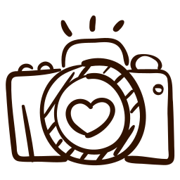 appareil photo avec un cœur pour représenter la tendresse de sahima Photography